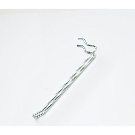 Lot de 24 crochets pour présentoirs de magasin PEGBOARD - 125 mm