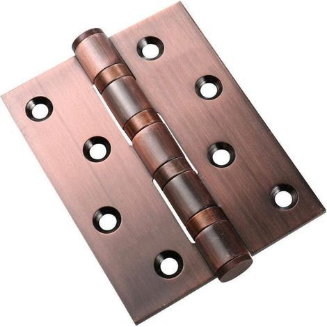 Türscharnier aus Edelstahl – 4 x 3 x 3 cm – Ideal für die meisten Holz- und Metalltüren – 1 Stück, Antik-Kupfer (1/5)