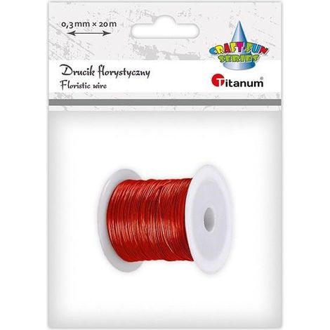 Filo per floricoltura 0,3 mm 20 m rosso