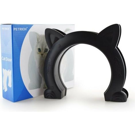 royaluxe -Chatière pour porte intérie porte intérie pour chat Porte pour animaux de compagnie contrôlable à double entrée et sortie Chatières et portes manuelles (1/5)