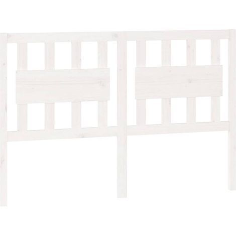 Maison Exclusive - Tête de lit Blanc 145,5x4x100 cm Bois massif de pin (1/5)