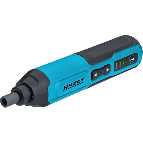 HAZET 9230B-2 - Avvitatore a batteria 1/4", batteria al litio da 4 volt, 5 newtonmetro, coppia massima, luce LED, USB-C, ergonomico con presa morbida, attacco magnetico (1/5)
