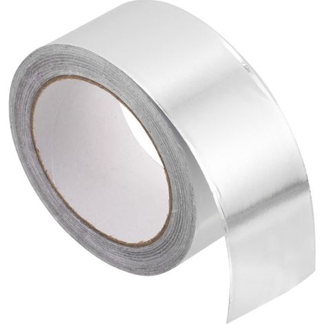 Ruban Adhésif Isolant Thermique en Aluminium Argenté, Rouleau 1 Pièce, Conception Unidirectionnelle pour Isolation Tuyau et Chauffage Sol (1/4)