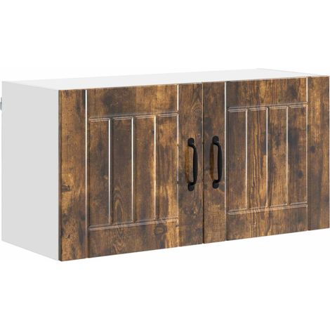 Maison Exclusive - Meuble mural LUCCA Chêne fumé 80 x 31 x 40 cm Bois d'ingénierie
