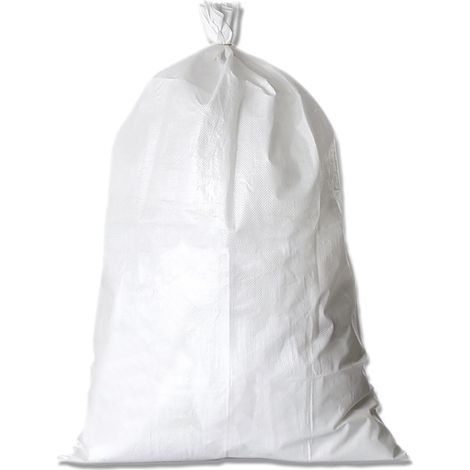 SACCO IN POLIPROPILENE cm 45 x 75 bianco - 20 kg circa