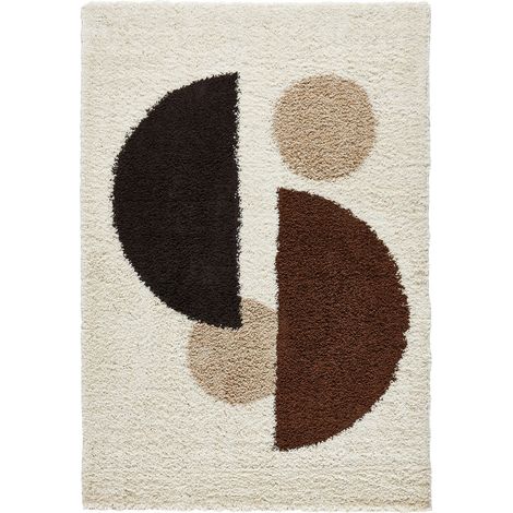 Tapis Palerme géométrique marron intérieur - 80 x 140 cm (1/5)