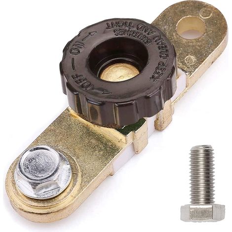 1 Interruptor de batería, terminal lateral, 6V 12V 24V, disyuntor, antirrobo, coche camión barco motocicleta autocaravana (1/5)