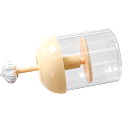 Gobelet mousse nettoyant visage portable, mousse rapide et facile, transparent, beige (1/5)