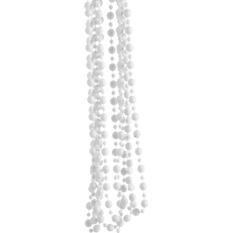 ARPIMEX Collana Natale Perle Plastica D 8 Mm 2,7 Mt Bianco