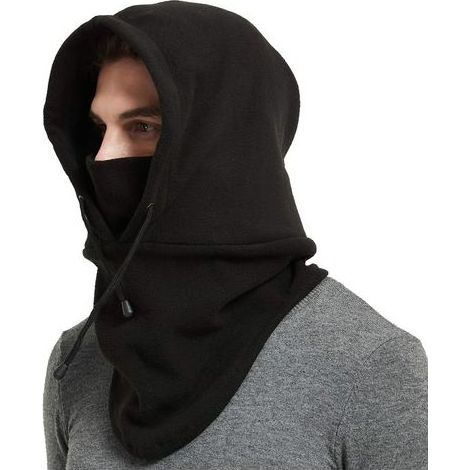 Sturmhaube, dicke doppellagige Fleecemütze, winddicht, warm, Kapuze, Skimaske, Nackenschutz für Männer und Frauen (1/5)