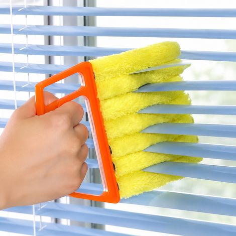 Brosse de Nettoyage pour Stores Vénitiens - Dépoussiéreur en Coton PP, Outil de Nettoyage Amovible et Lavable (1/5)
