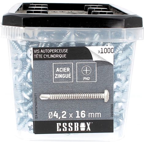 ESSBOX de 1000 Autoperceuses TCC 4.2X16 Zingué (1/2)