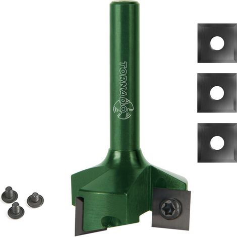 ULTIMATE LEVELBOX - Kit de nivellement avec fraise TORNADO® ENDURANCE, lames et vis de rechange queue 8mm D=35 I=10,5 S=8 PCD KIT - Fraiser