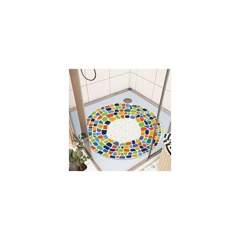 Tapis de douche antidérapant 60x60cm – Massage et drainage – En PVC recyclable – Sécurise les zones humides pour enfants et seniors (1/5)