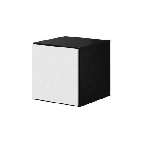Mueble Cama FURNITURE ROCO RO5: Elegante mueble de pared o de suelo, color blanco y negro (1/3)