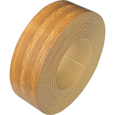 Bande de chant 21mm x 5m en mélaminé thermocollant épaisseur 0,5mm facile à appliquer Bricolage Ruban Panneau Plan de travail Bois, noyer