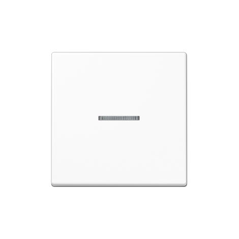 Jung a 500 - Tecla simple visor interruptor pulsador a500 blanco alpino