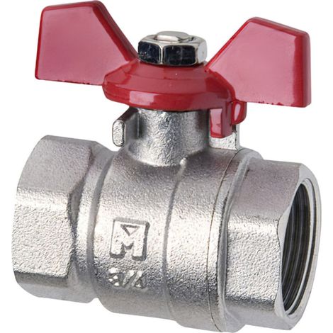 MAURER 4044005 Valvola a farfalla 3/4", Multicolore