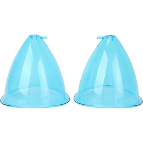 Lot de 2 ventouses thérapie 120ml M, accessoires machine massage succion, cupping fessier, kit ponceuse ventouse, appareil vacuum pour modelage corps. (1/5)