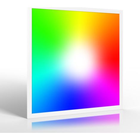 RGB+CCT LED Panel Pro 62x62cm 48W 24V Rahmen weiß (1/5)