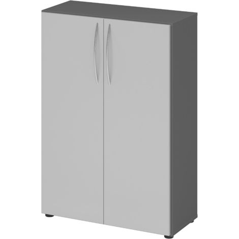 bümö basic Aktenschrank - 3 Ordnerhöhen   Graphit/Grau (1/5)