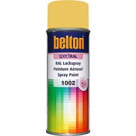 Peinture - AUTO K - BELTON - RAL 1002 JAUNE SABLE - 400 ml - Standardisée RAL