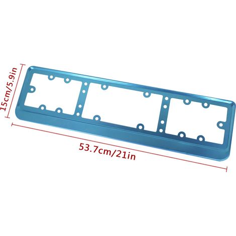 Direct sales of new aluminum alloy license plate frames suitable for Middle Eastern vehicles, 85g. (1/4)