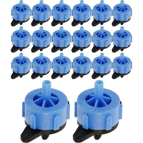Raccords d'irrigation goutte à goutte avec émetteurs à compensation de pression pour le jardinage (100 pièces) (1/5)