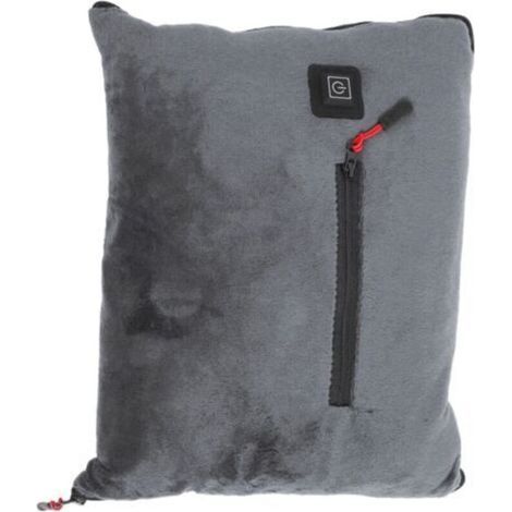Couverture chauffante Coussin chauffant USB Température réglable Chauffage rapide Couverture électrique en polyester pour l'hiver Gris (1/4)