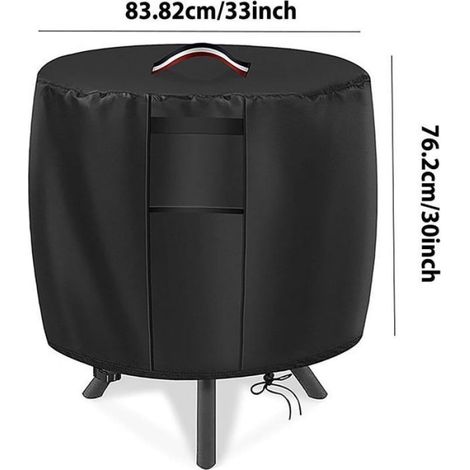 Housse Brasero - Tissu Oxford Imperméable Anti-UV - Protection Rond Pour Brasero Extérieur - 1 Pièce (1/4)