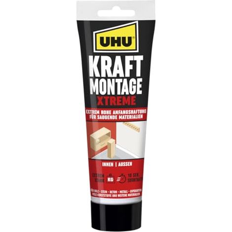 Klebstoff UHU kraft montage xtreme lösungsmittelfrei extra stark
