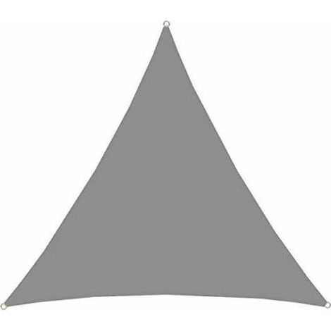 Toile d'Ombrage Triangulaire 4x4x4m en Polyester Imperméable Protection Solaire UV (1/4)