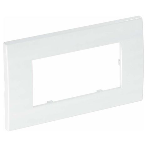 OBO Bettermann Marco de cubierta Módulo 45, 2 veces 84x140mm Policarbonato blanco puro RAL 9010, 6119342