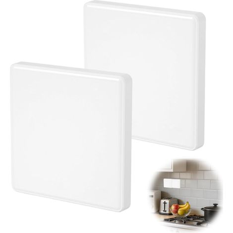 2 Cache Prise Electrique,Plaques d'obturation Prise en Métal 86x86mm,Cache Prise et Cache Trou Mural pour Compteur Électrique,Pour Prises Ou Interrupteurs Non Utilisés Cache Interrupteur Mural (1/5)
