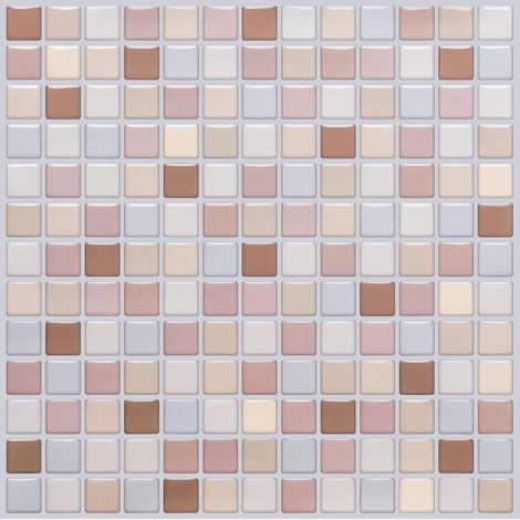 Un set di 10 adesivi per piastrelle autoadesivi, adesivi per mosaico 3D, adesivi murali autoadesivi e rimovibili. (1/5)