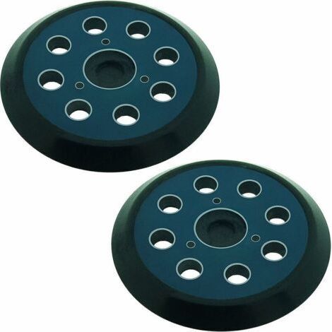 Plateau et patin de ponçage Lot de 2 patins abrasifs pour ponceuse orbitale 8 trous 125 mm Compatible avec Makita M9204 BO5030 BO5031 DBO180Z BO8041 DBO180RMJ BO5041 BO5010 BO50111 BO5012.