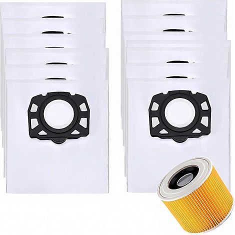 Filtre pour aspirateur Bags filtre de KFI 357 – WD2 Plus – WD3 1 – 3 Aspirateur pièce détachée 2.863 – 31 (1/5)