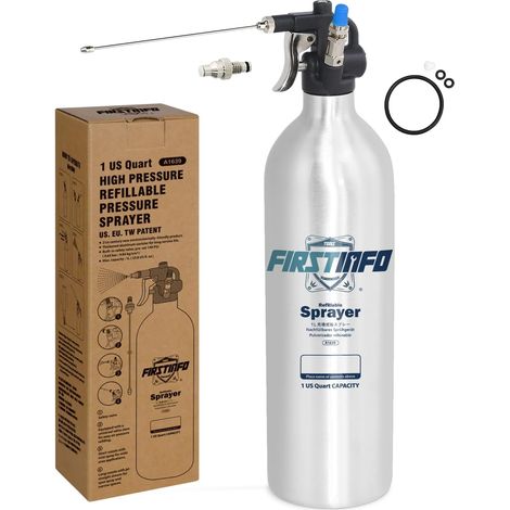 A1639 Rechargeable Aluminium Sprayer 1L Brake Cleaner