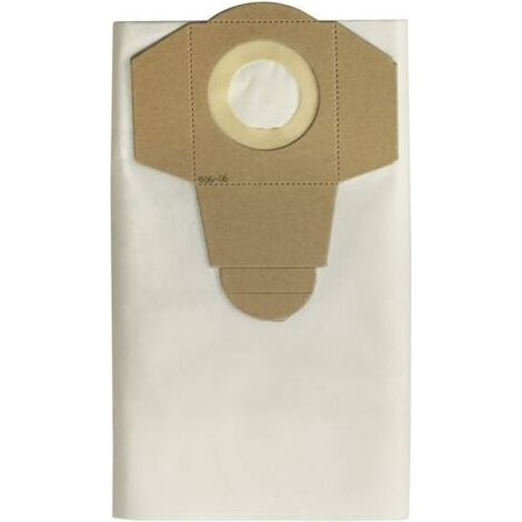 Lot de 5 - Sac à poussière - Accessoire aspirateur - Compatible sec et humide - Pour atelier et maison - Bleu - 30 L (1/5)