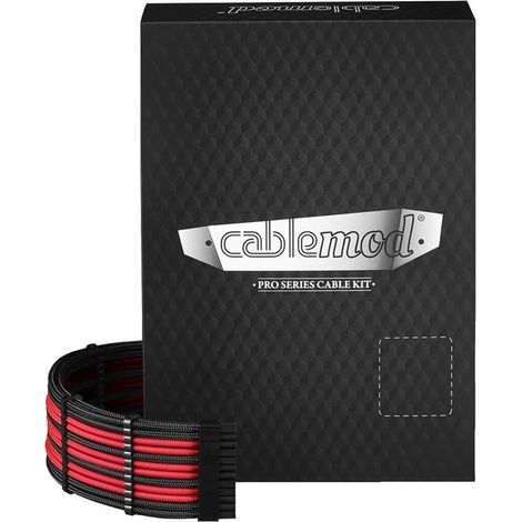 CableMod PRO ModMesh C-Series AXi/HXi/RM Negro/Rojo - Kit de cables