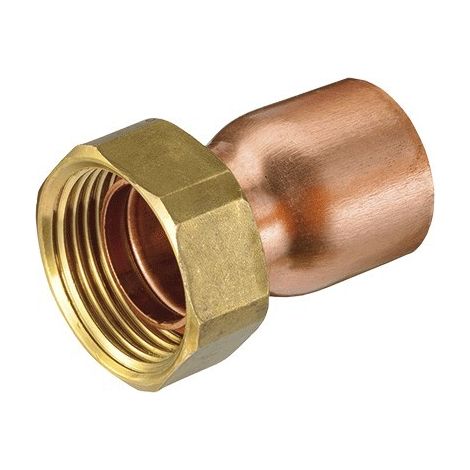 Racor recto con precinto con alojamiento para junta - HECAPO Medidas: Ø18mm x 7/8"