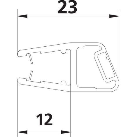 Kermi 6446 1x Magnetleiste 3270 18 Länge: 2000 mm
