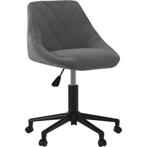 Maison Exclusive - Bürostuhl Drehbar Dunkelgrau Samt (1/5)
