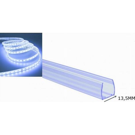 Trade Shop - PLASTISCHE PROPHIL 1MT OHNE ZUSAMMENARBEIT FÜR STRIP LED DA 13.5MM PS-13.5MM -