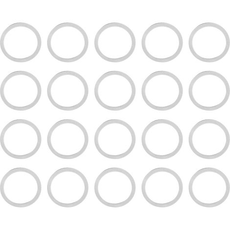120 rondelles plates en acier inoxydable pour le montage de roulements, roues, engrenages et vis 4807-1215-0250 (1/5)