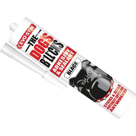 EVO-STIK 30610593 The Dogs Bllcks Multipurpose Adhesive & Sealant Black 290ml EVOTDBBL (1/3)