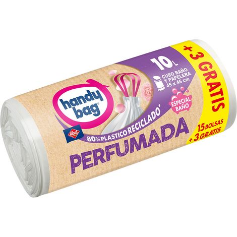 Bolsa basura albal handy bag baño 10l.15uds (45x45cm)