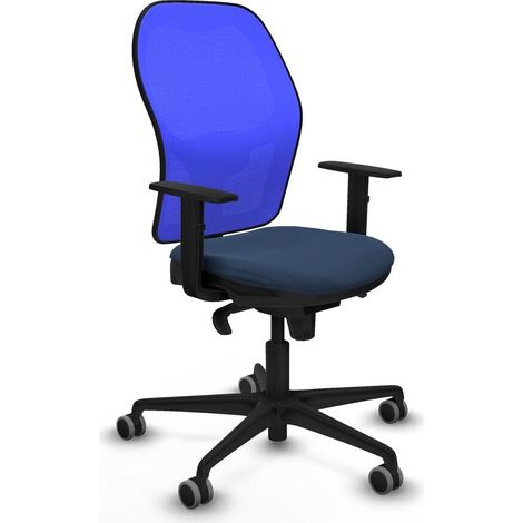 Jorquera sincro malla azul similpiel azul marino brazos 1D base nailon ruedas 65mm engomada (1/3)