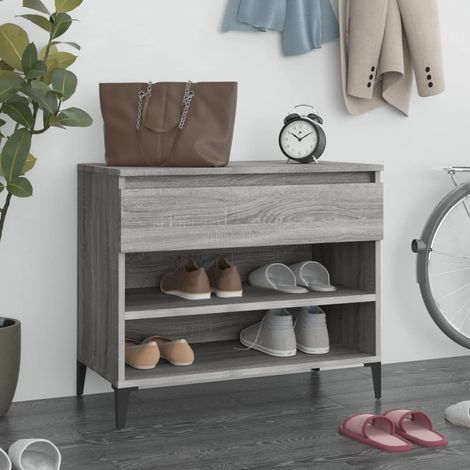 Scarpiera Grigio Sonoma 70x36x60 cm in Legno Multistrato vidaXL (1/5)