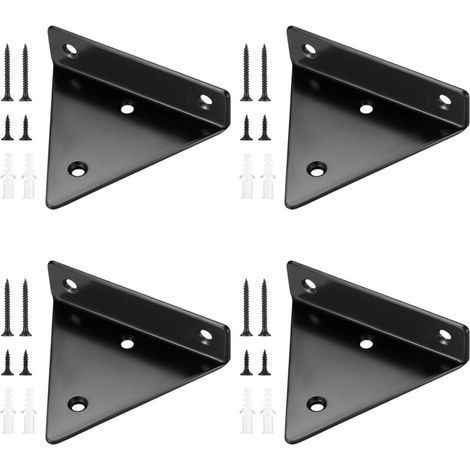 4 floating shelf supports, invisible triangular edges. (1/5)